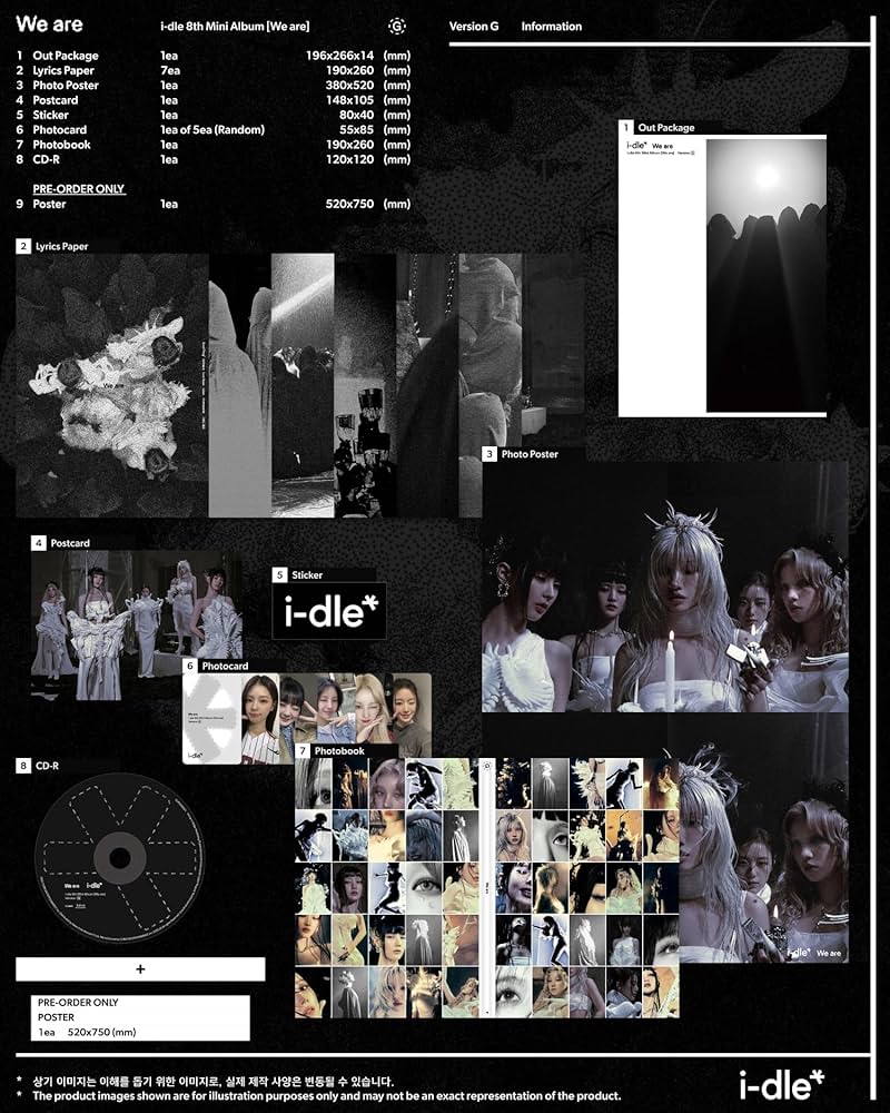 Amazon.com: i-dle We are 8th Mini Album with Tracking Sealed Amazon.com: i-dle We are 8th Mini Album with Tracking Sealed