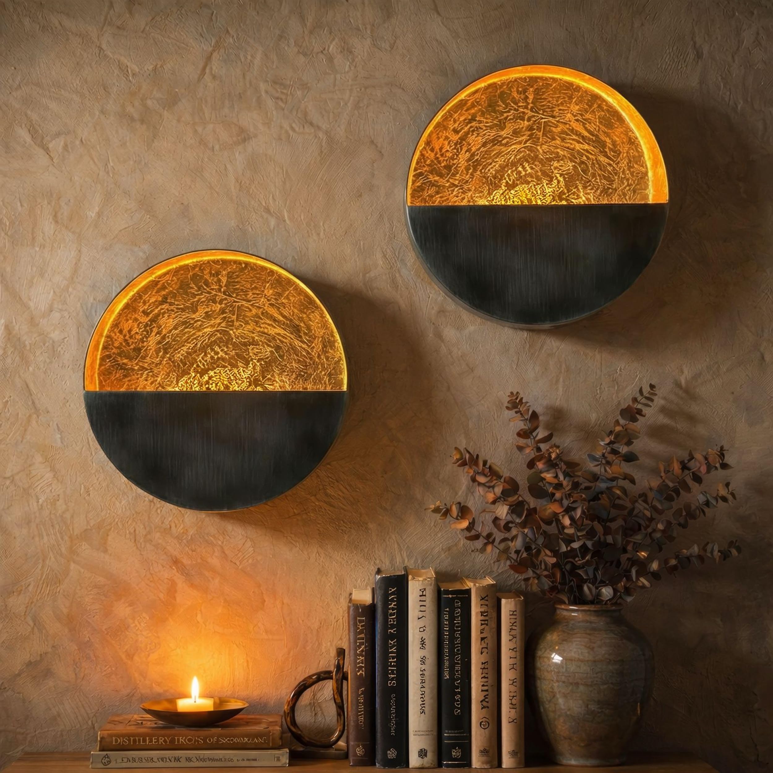 NativeSkins Eclipse Metal Wall Candle Holder Sconce Decoration