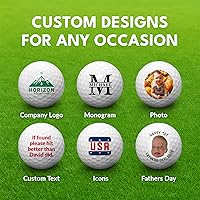 Vista 5 de Pelotas de golf personalizadas de With Love From Julie para hombres - Bolas de golf personalizadas - Regalos personalizados de bolas de golf