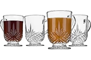 Godinger Dublin Collection Glass Coffee Mugs — An Elegant Set for the Discerning Coffee Aficionado