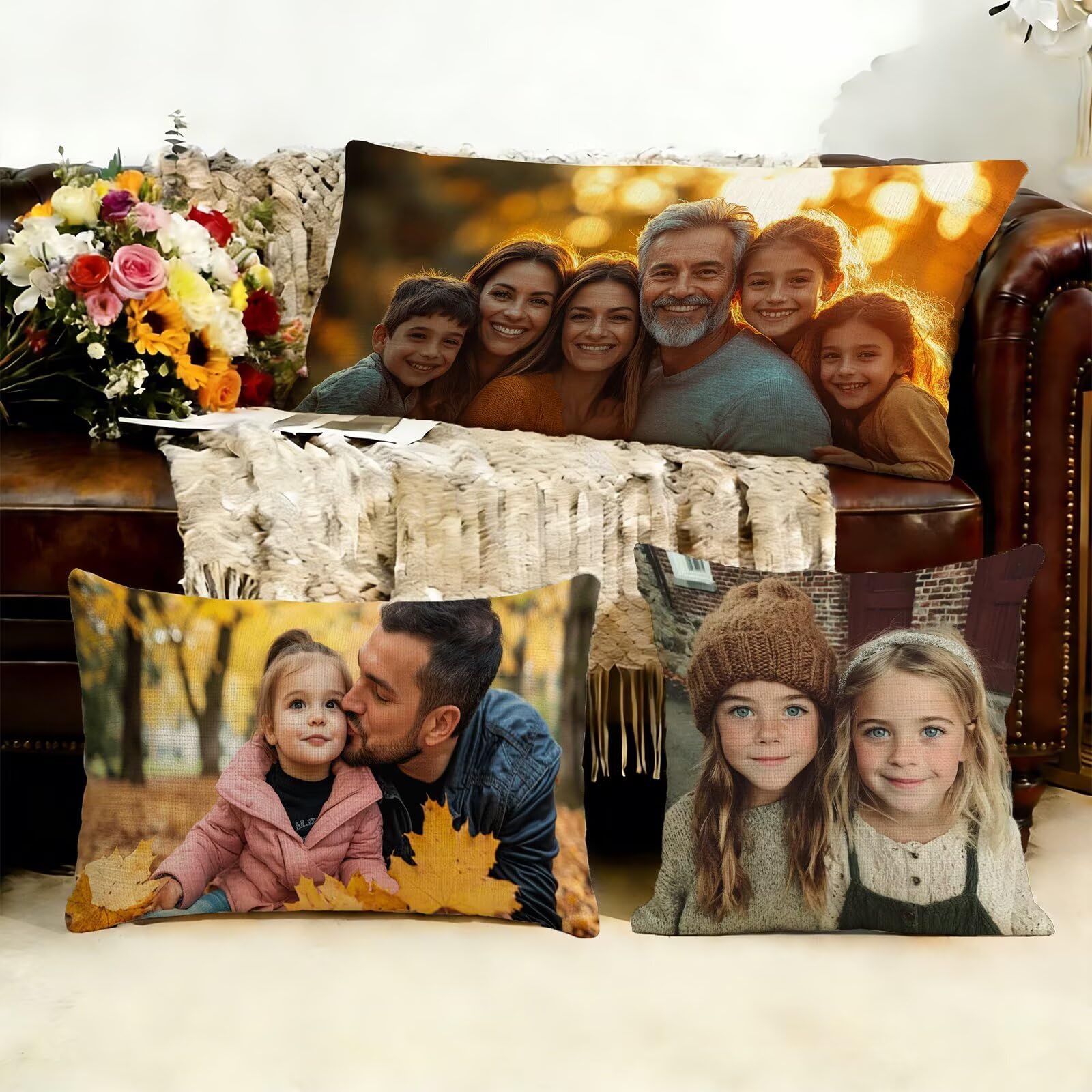 Cojin Personalizado con Foto, Funda Almohada 60x180cm - Cojín Personalizado con tu Foto, Impresión a Doble Cara Diseño o Texto, Almohada fotos Personalizadas Regalo Mujer, Lavable, Envío Rápido J1-316