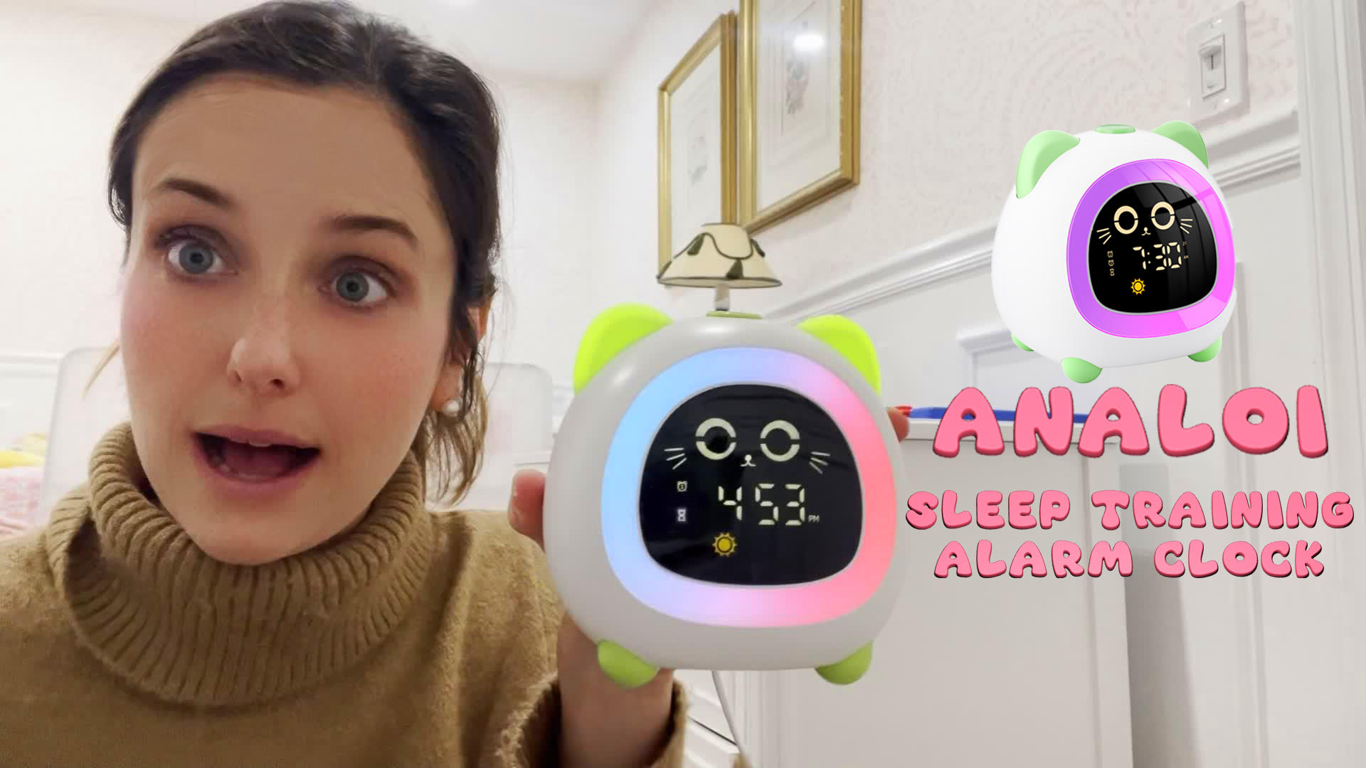 Amazon.com: ANALOI Alarm Clock for Kids, Ok to Wake Clock for Kids