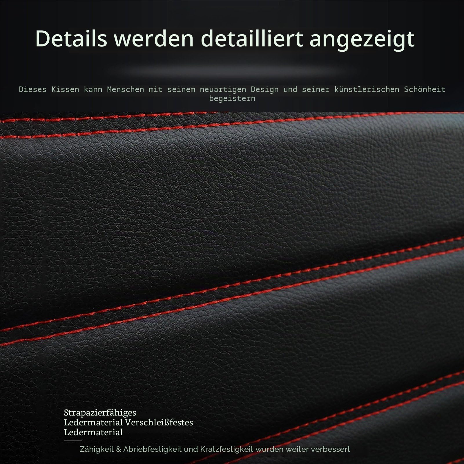 2 Stück Auto-Sitzbezug, für VW Caddy Maxi 2004-2025 Abnehmbarer Sitzbezug Leder verschleißfest und staubdicht Mit Aufbewahrungstasche,C Black