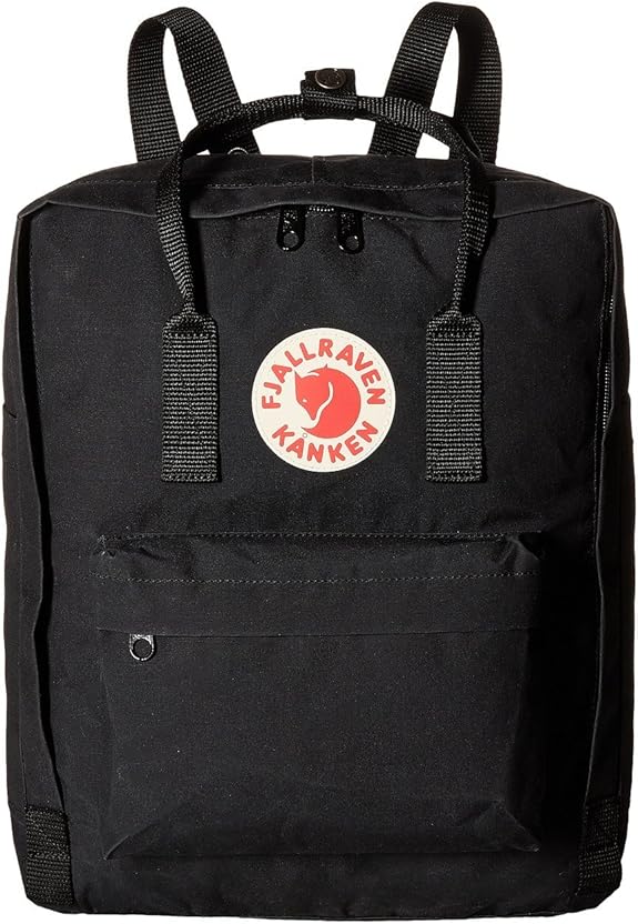 Fjallraven Kanken, Black, 27 x 13 x 38 cm/16 Litre Backpacks