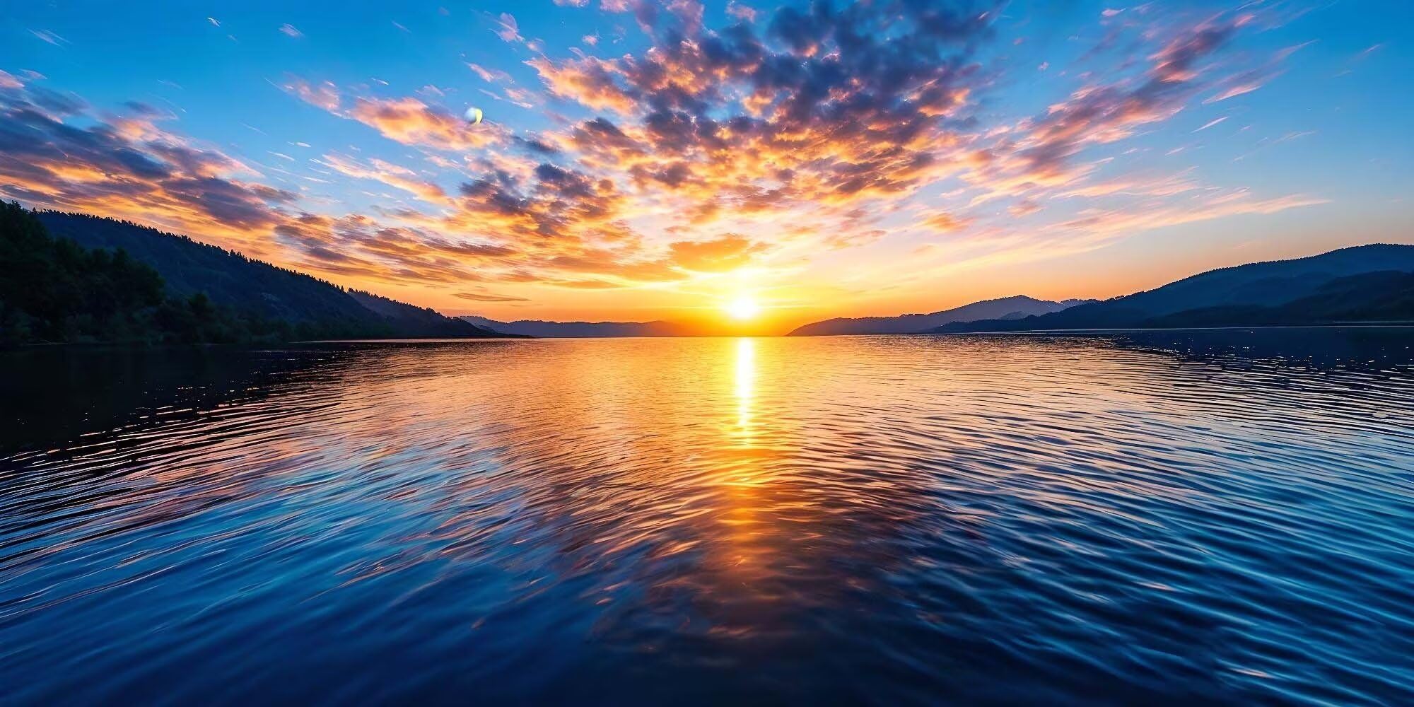 Paint by Numbers Sunset River Paint by Numbers for Adults, DIY Painting by Numbers for Adults, Craft Art Painting Kit Acrylic Pigment Drawing Paintwork for Home Wall Decor 12x24in (Frameless) Y-7362