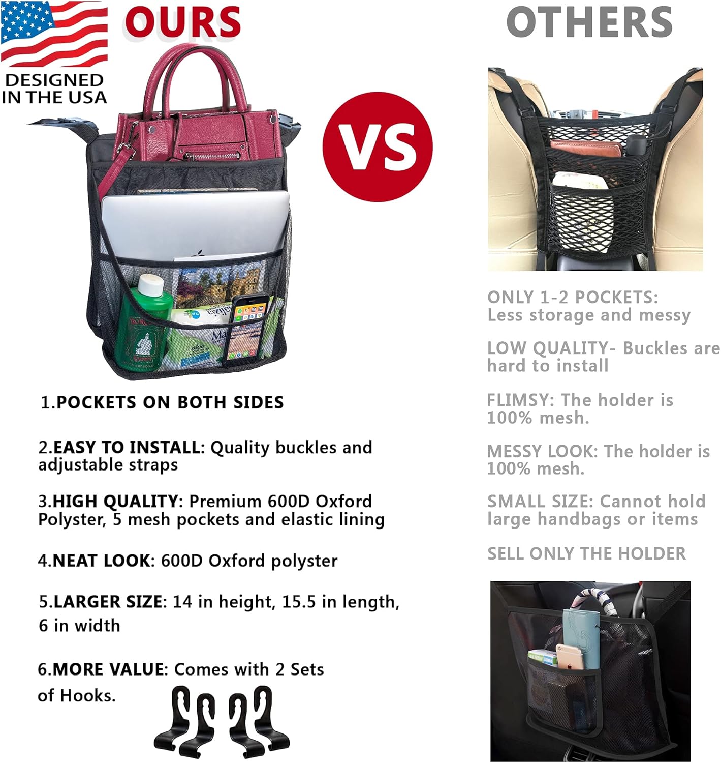 Jacky Roo Handbag Headrest Organizer Photo