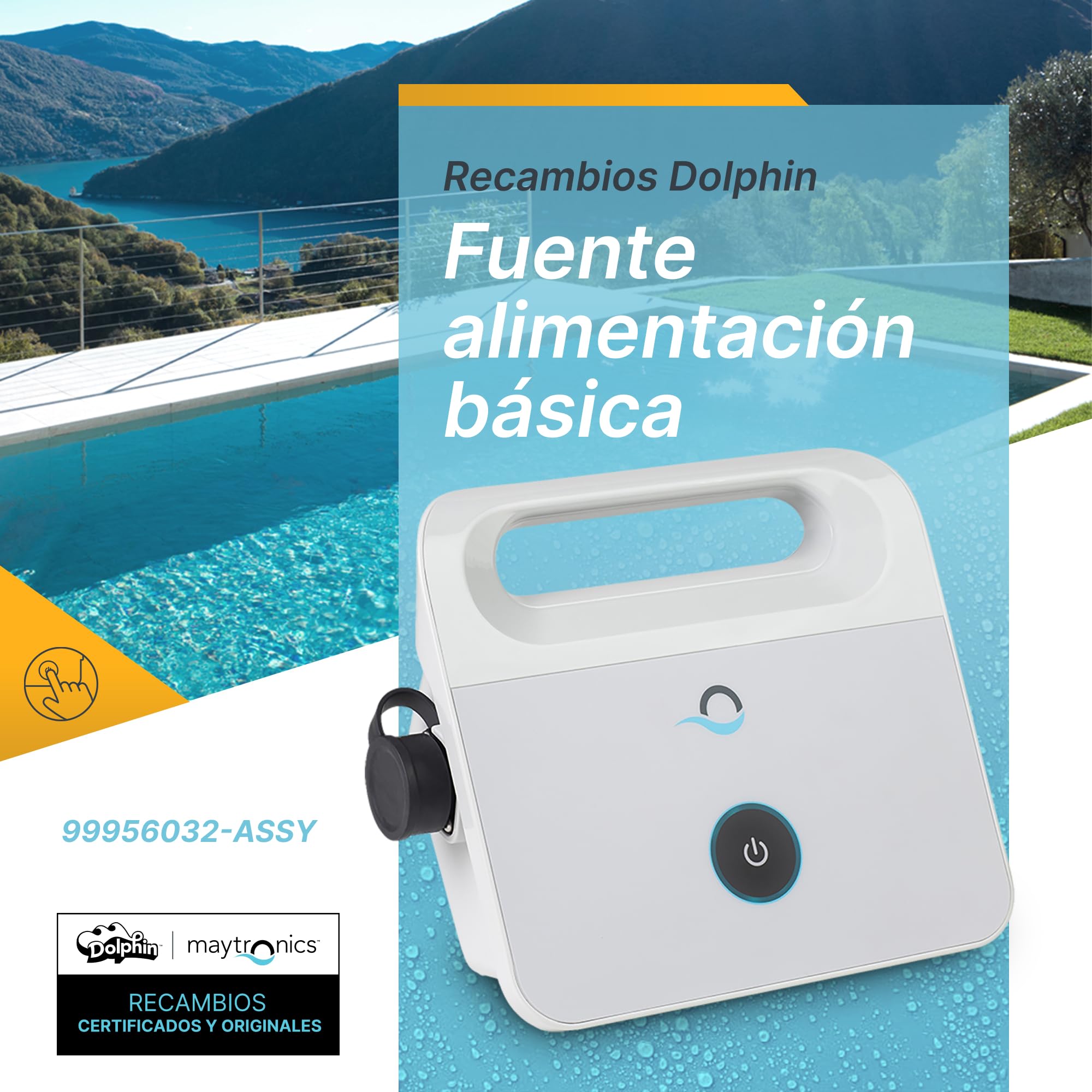 Dolphin Piezas de Recambio Originales - Fuente alimentación básica - Ref. Maytronics: 99956032-ASSY