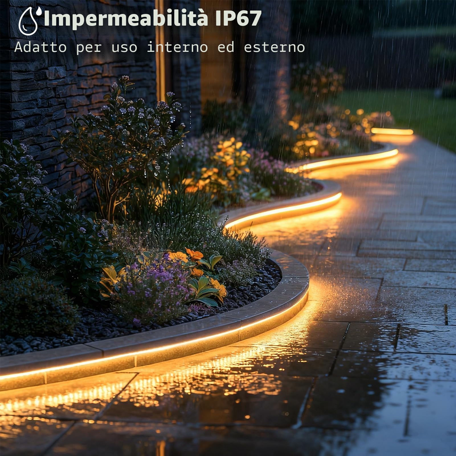 CCILAND COB Striscia LED 15M Bianco Caldo 2700K, 24V Dimmerabile Striscia LED con Timer Striscia LED Impermeabile Flessibile Autoadesiva per Casa Cucina Interni Esterni Decorazione Fai da Te
