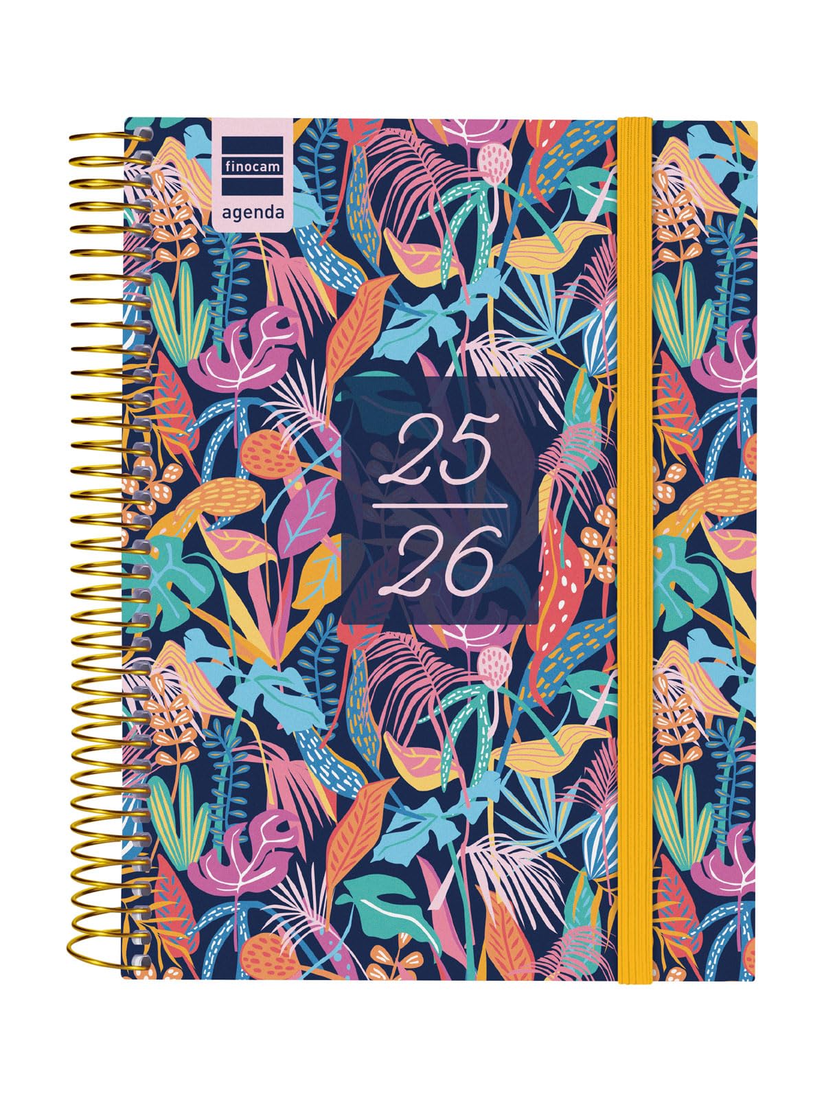 Finocam - Secondary Agenda Year 2025 2026 1 Day Page September 2025 - June 2026 (lesson year) + July and August summary Tropical Spanish