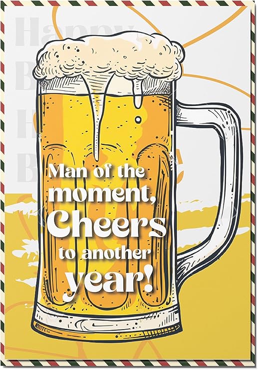 BlinkWishes Birthday Card For Men, Him, Happy Birthday