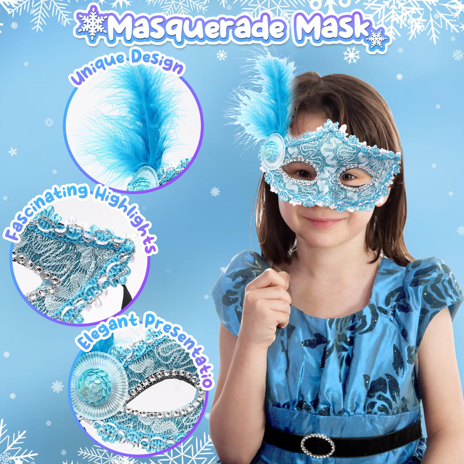 G.C Eiskönigin Spielzeug Geschenk für Mädchen 3 4 5 6 7 8 Jahre, Kinderschminke Set & Prinzessin Kostüm Zubehör & Handtasche & Peel Off Nagellack, Prinzessin Spielzeug Geschenke Mädchen