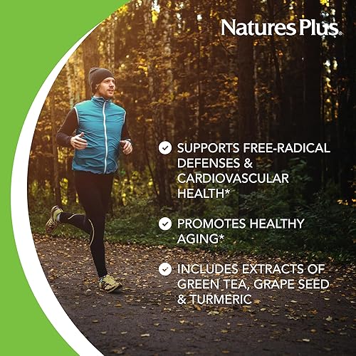 Miniatura 3 de NaturesPlus Herbal Actives Resveratrol, liberación prolongada - 125 mg, 120 tabletas vegetarianas - Sin gluten - 60 porciones