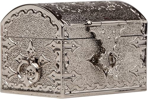 Miniatura 6 de EHV Monedas de unidad de boda de Arras para Boda bañadas en plata con bandeja y caja del tesoro, ceremonia clásica de Arras Matrimoniales, hermoso