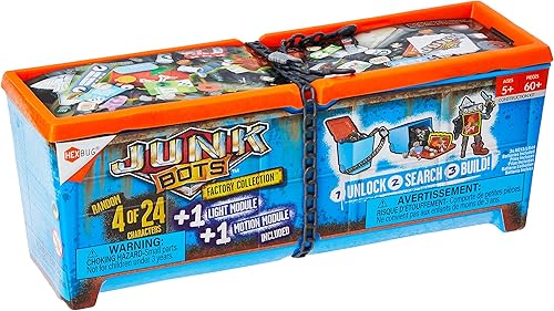 HEXBUG JUNKBOTS - Contenedor industrial de colección de fábrica, juguetes sorpresa en cada caja LOL con niños y niñas, juguetes impulsados por