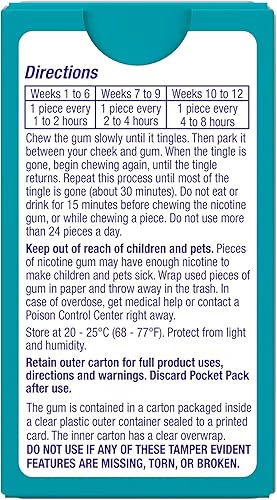 Miniatura 14 de Nicorette 4 mg de goma de mascar de nicotina para ayudar a dejar de fumar con el programa de apoyo conductual - Ayuda para dejar de fumar con sabor