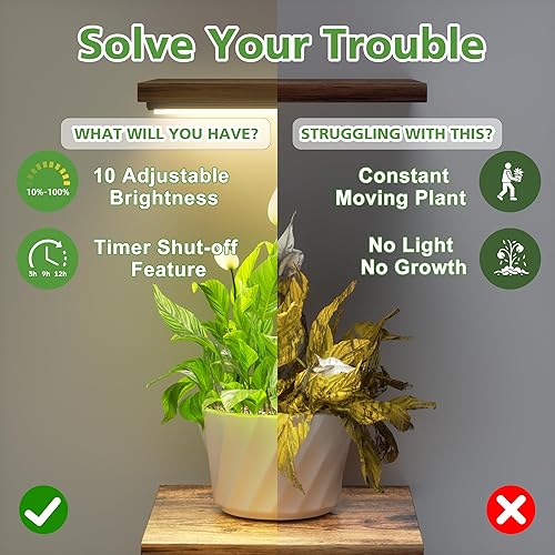 Miniatura 3 de Soporte para plantas de interior con luz de crecimiento - Paquete de 2 estantes de metal para plantas de interior, estantes de esquina de 6 niveles,