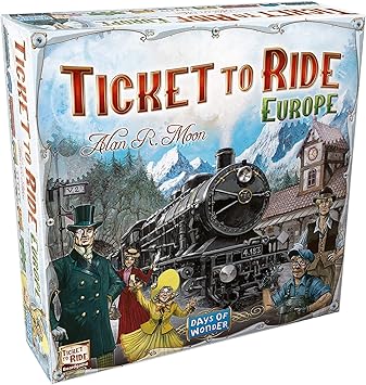 Ticket to Ride Europe | Brädspel För Vuxna och Familjen | Svenska | Danska | Norska | Finska | Ålder 8+ | För 2 till 5 spelare | Speltid 30-60 Minuter | Days of Wonder