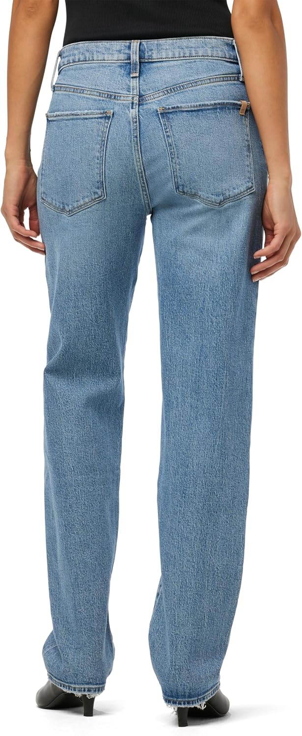 Joe's Womens The 90's Niki Mid Rise Boyfriend Straight Leg Jean - Image 3