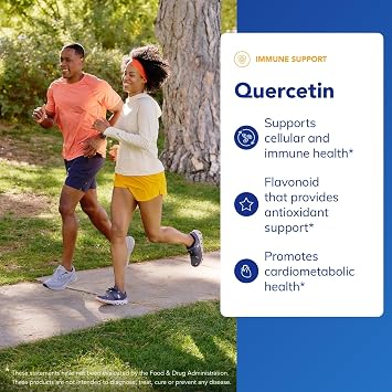 Pure Encapsulations Quercetin - 500 mg - Immune Support, Cellular Health & Heart Health* - Antioxidant Supplement - Gluten Free & Non-GMO - 60 Capsules