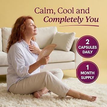 Perimenopause Support for Women Supplement | Hormone Balance, Mood, Sleep, Cycle Regularity & Cooling Support | Black Cohosh, Vitex, Saffron | Peri Menopause Supplements for Women | Non-GMO | 60 Ct