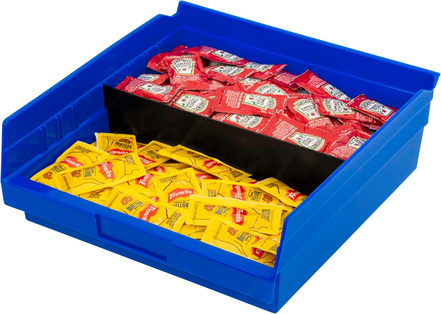 Akro-Mils 30170 Plastic Shelf Bins, Heavy Duty Storage Bins for Garage, Closet, and Drawer Organization, 12-Inch x 11-Inch x 4-Inch, Blue, 12-Pack - Image 7