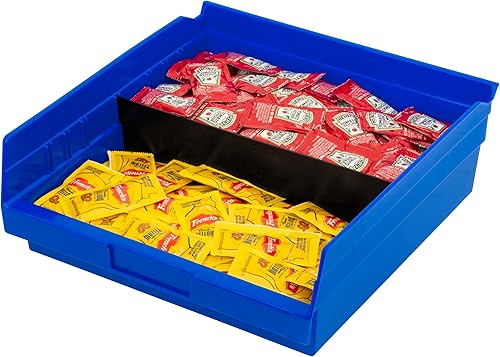 Vista 27 de Akro-Mils 30170 - Caja de plástico para estantes anidados, (12 x 11 x 4 pulgadas), color rojo, (paquete de 12)