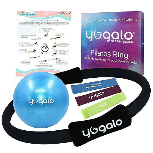 Yogalo Pilates Ring, Ball, and Bands Set