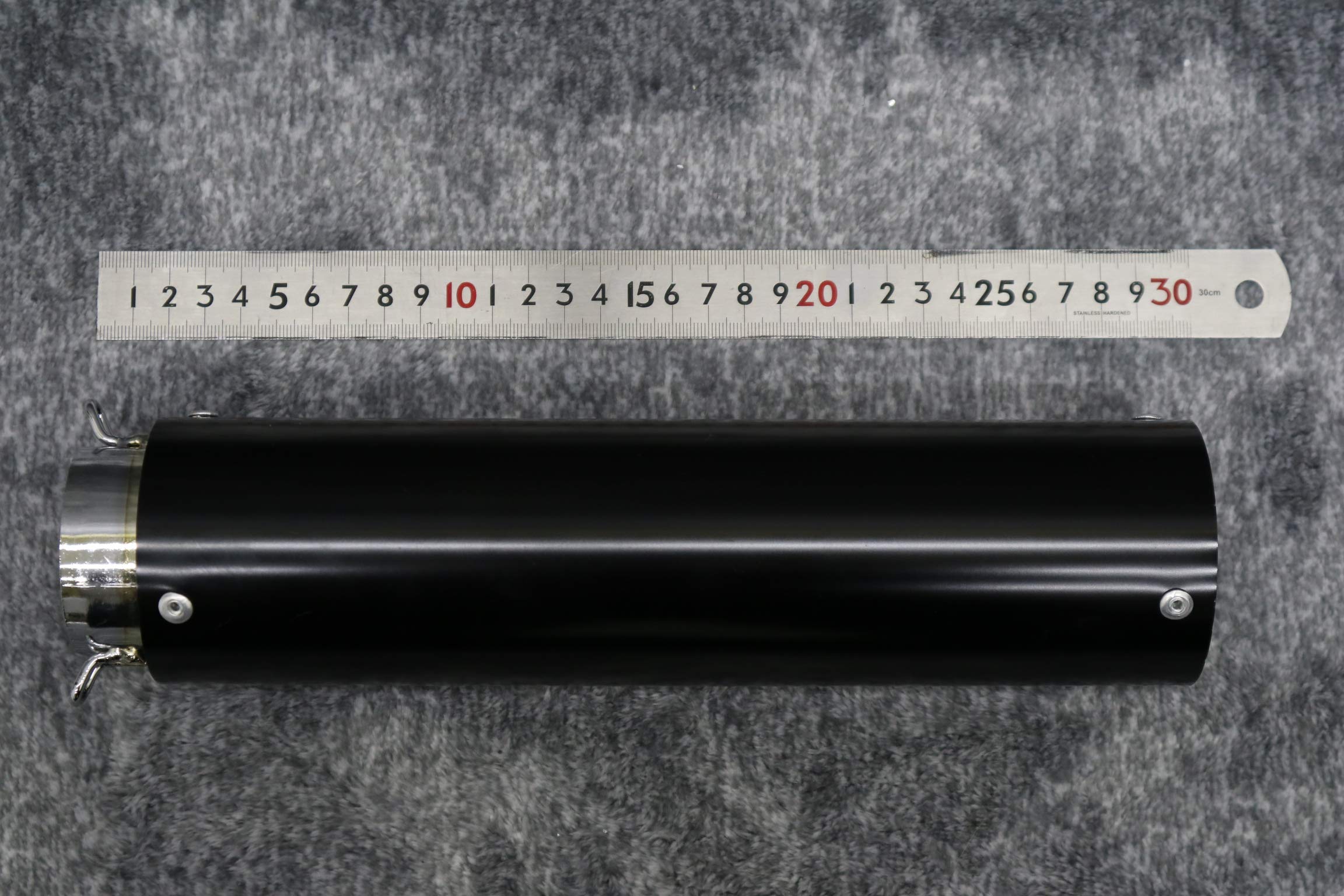 Amazon | エンデ サイレンサー 黒×銀 50．8π バンド バネ