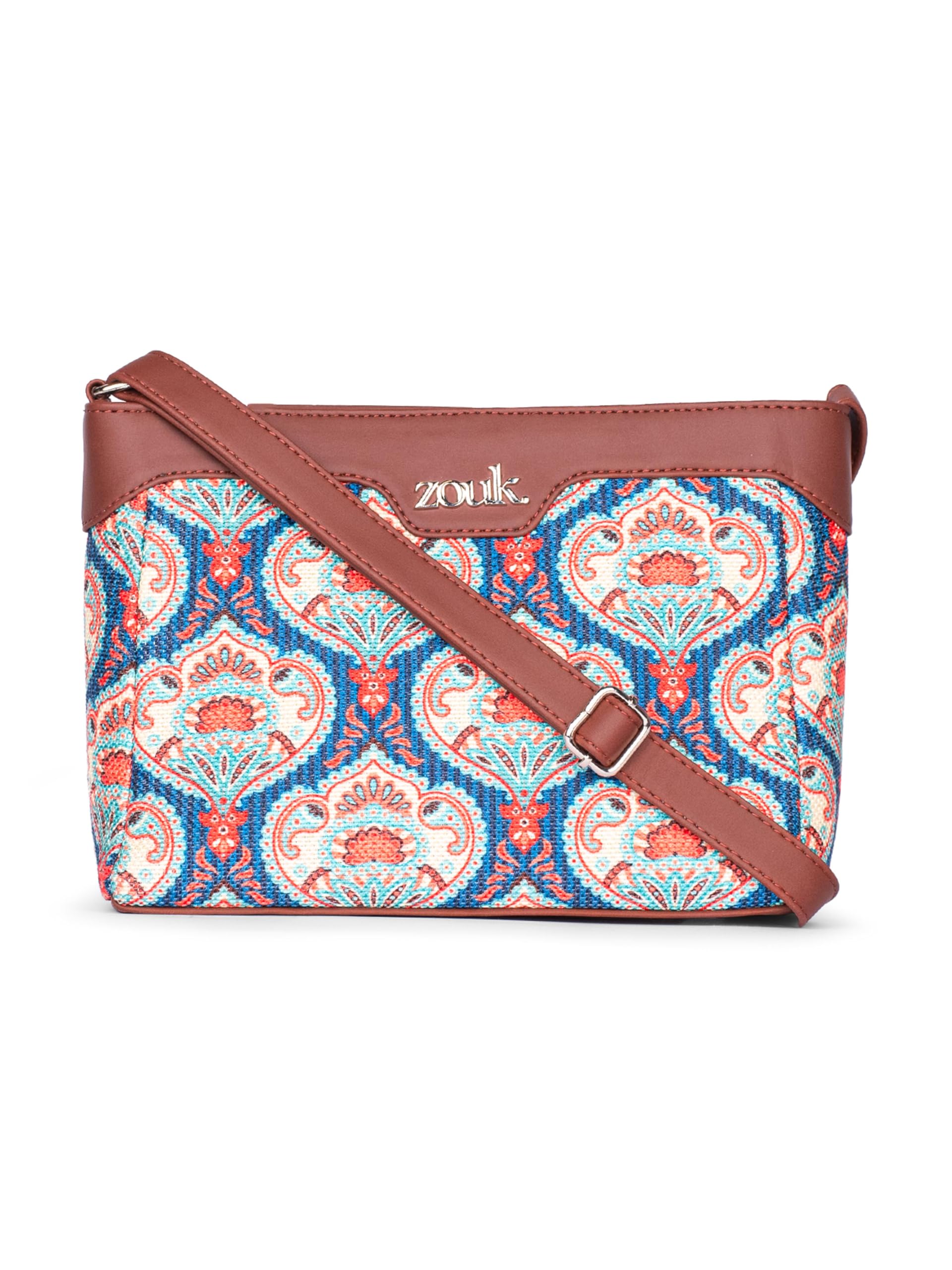 ZOUK Harmony Sling Bag | Crossbody Bags for Women | Women's Handbags | Stylish | Vegan Leather Evening Bag | Travel & Office Use | Purse and Wallet