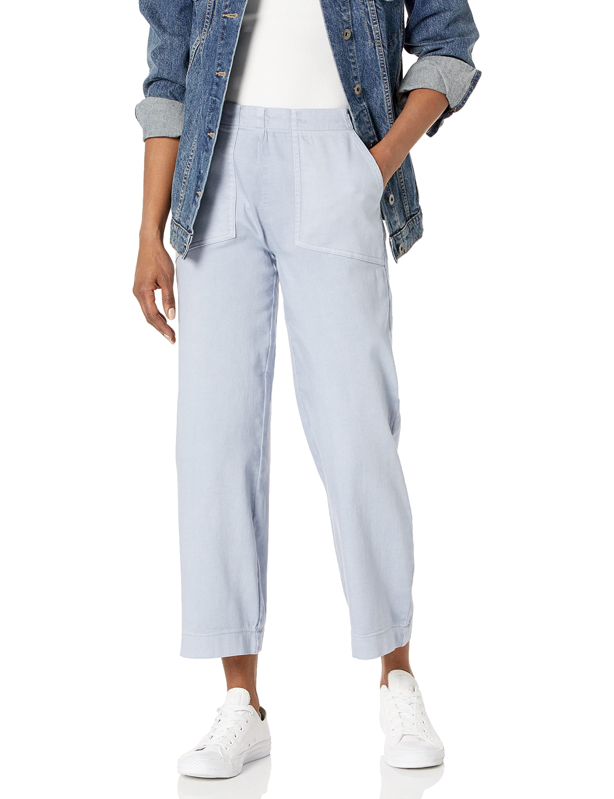 NIC ZOE Womens All Day Wide-Leg Crop Pant