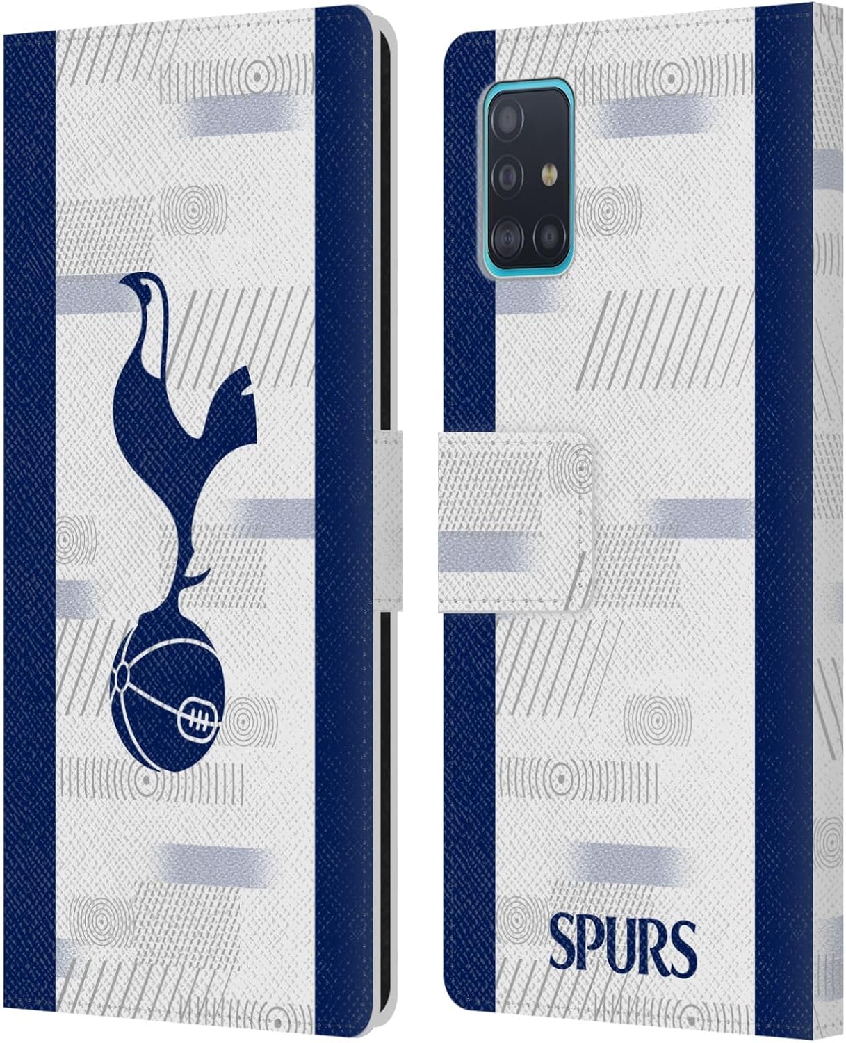 Head Case Designs Officially Licensed Tottenham Hotspur F.C. Home Kit 2023/24 Badge Leather Wallet Case Compatible with Samsung Galaxy A51 (2019)