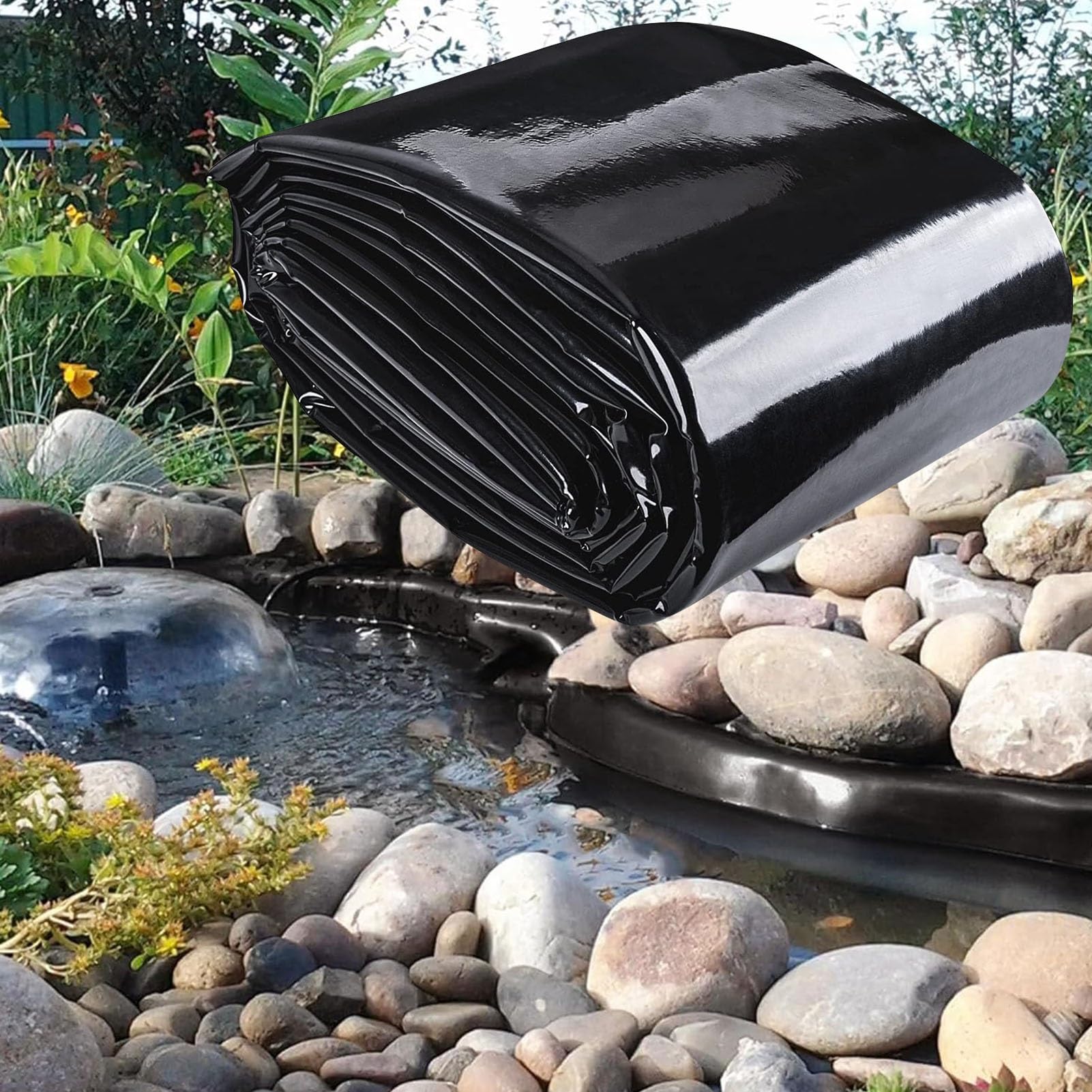 Membrane étanche pour bassins naturels avec bâche robuste anti-déchirure