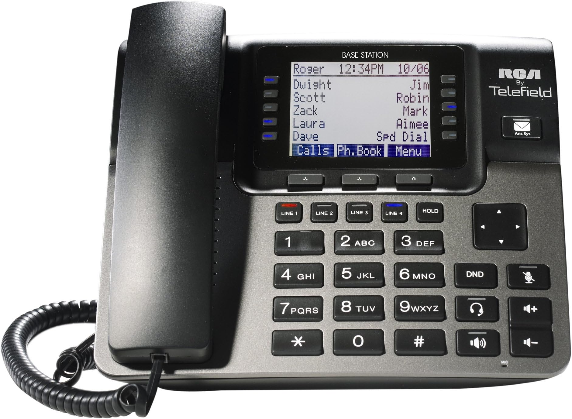 RCA Unison U1000 Dect_6.0 10-Handset 4-Line Landline Telephone