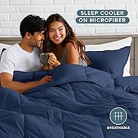 Vista 13 de Bare Home Comforter Set - King/California King Size - Ultra-Soft - Goose Down Alternative - Premium 1800 Series - All Season Warmth