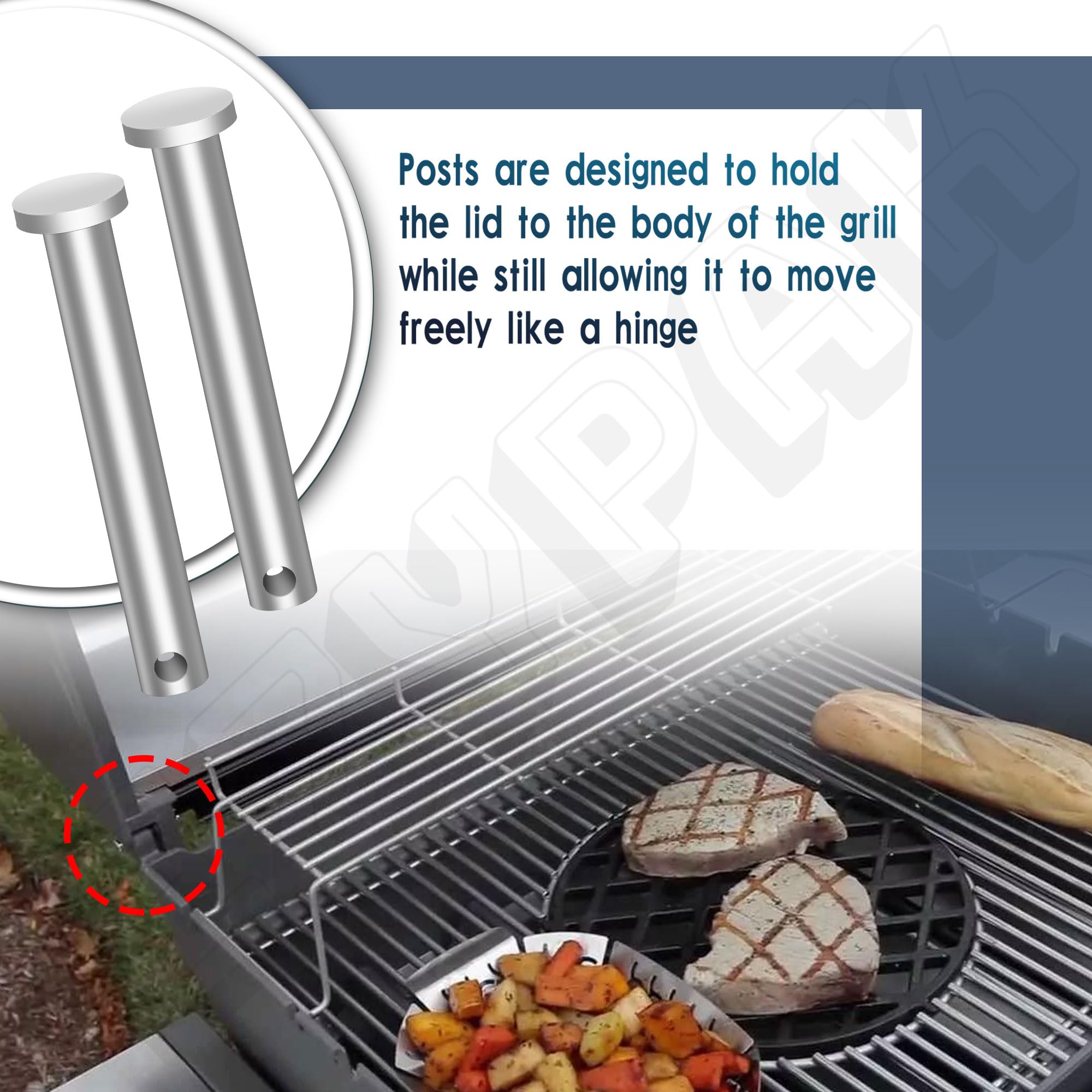 【SET】TABLE GRILL + LID /STOPPER Amazon.com : EZYPAK 4 Pack Grill Lid Assembly Hardware Kit