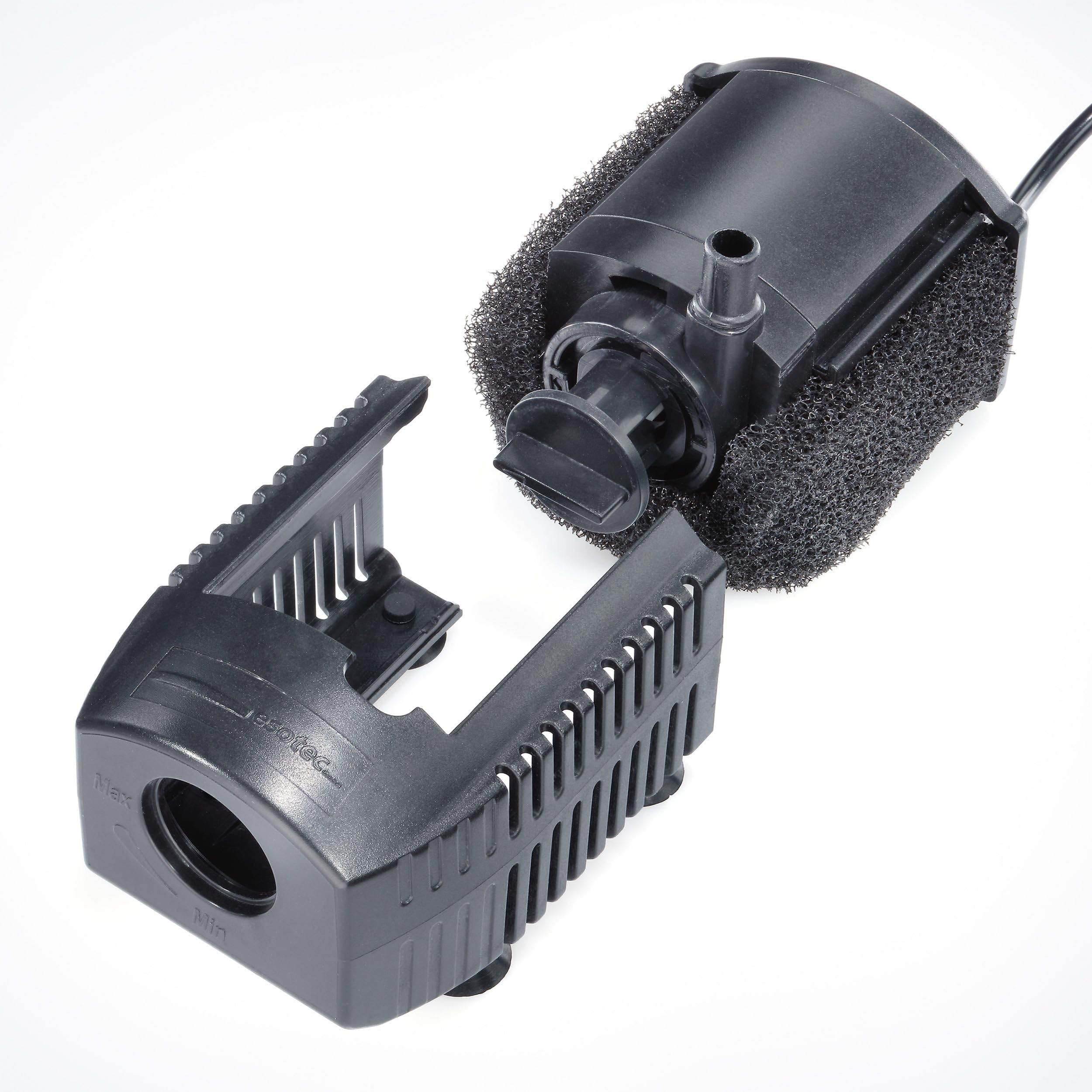 esotec Solar Teichpumpenset mit Akku 6/230 LiFePO4, Solar Teichpumpe 230 l/h 6,4 VDC, Wasserspiel Springbrunnen IP68 außen 101933