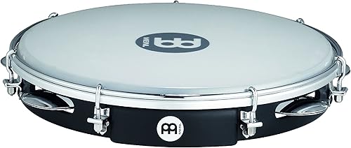 Meinl Percussion PA10ABS-BK - Pandeiro de plástico ABS con cabeza sintética 100in color negro