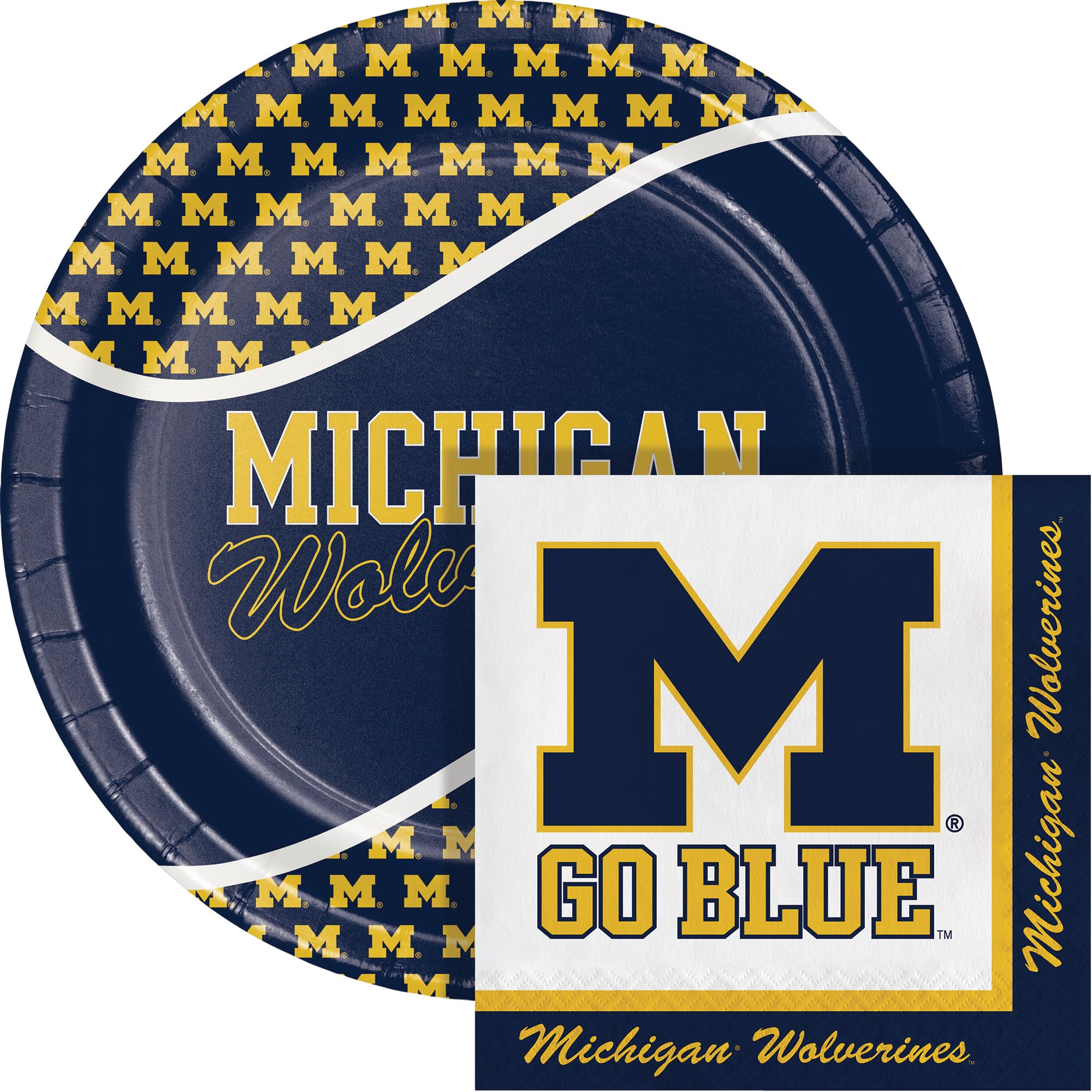 University of Michigan Paper Plate and Napkin Party