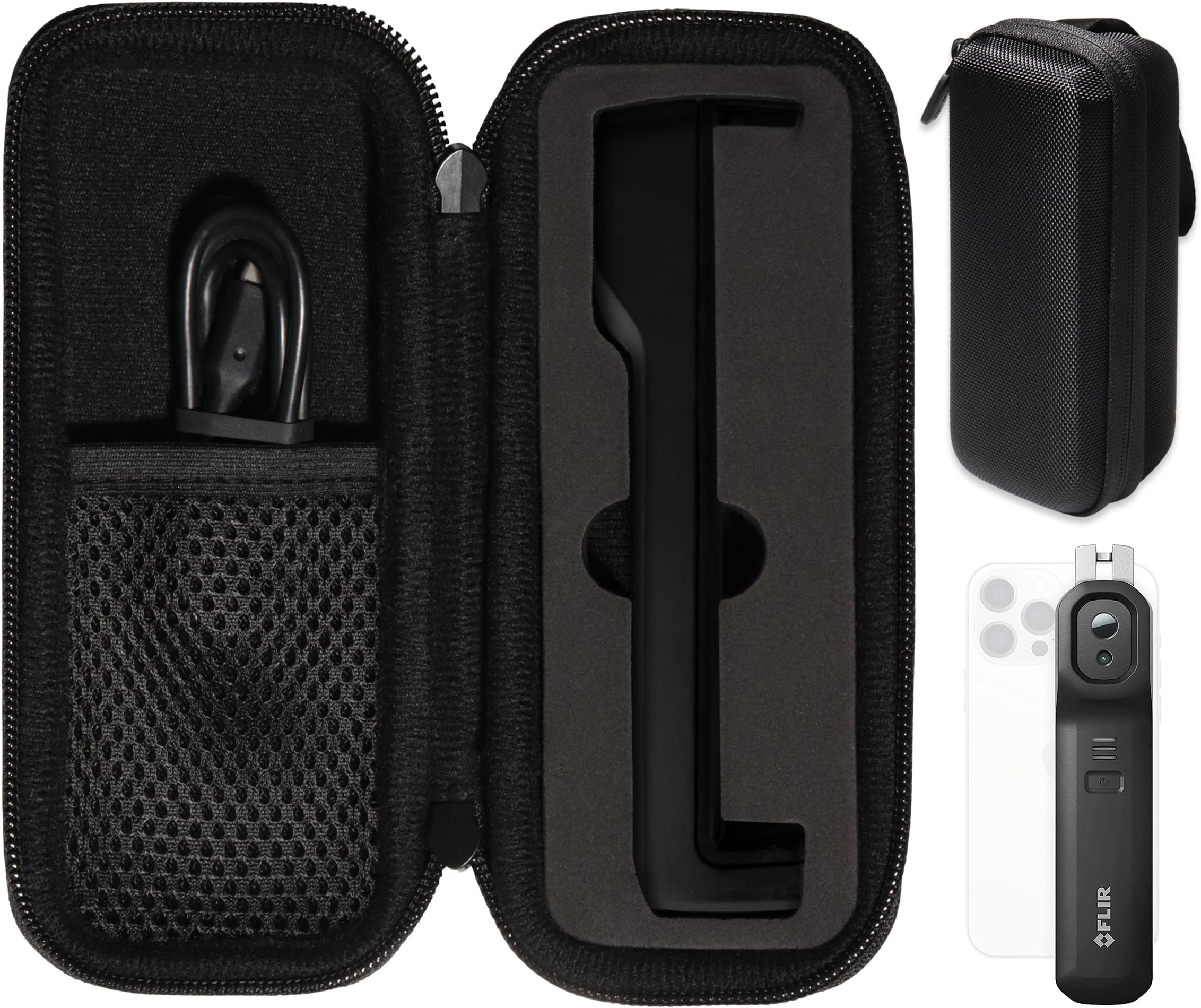 CaseSack Silicone Cover for FLIR ONE Edge PRO Wireless 160 × 120 IR Camera (Black)