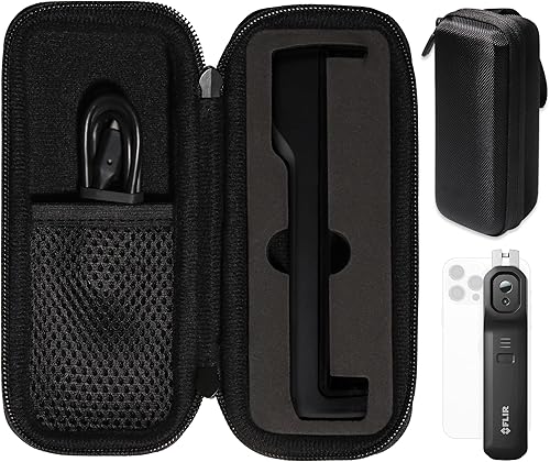 CaseSack cámara termográfica para cámara FLIR ONE EDGE PRO Wireless 160 × 120 IR, también apto para cámara FLIR ONE EDGE Wireless 80 × 60 IR (negro)