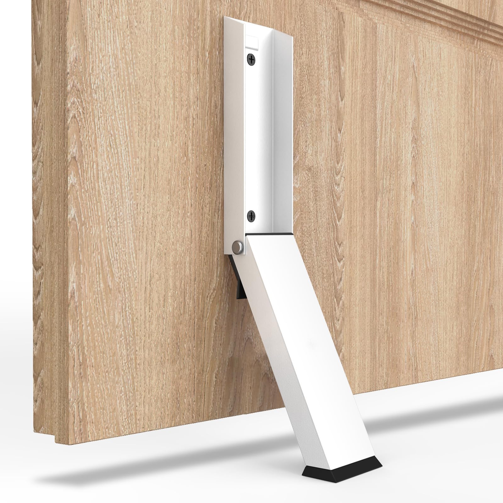 Butées de porte pour bas de porte sans perçage : support blanc amovible anti-courant d'air