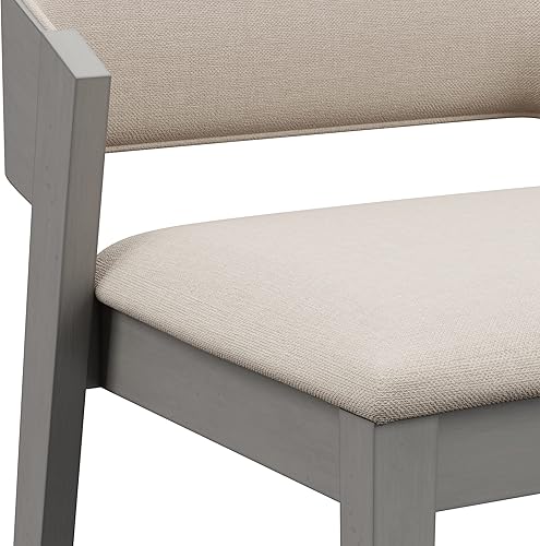 Miniatura 7 de Hillsdale Taburete de madera Dresden, color gris envejecido