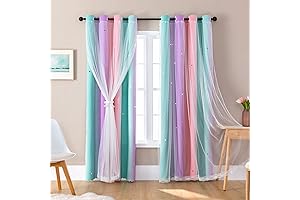 Enchanting Rainbow Curtains: A Symphony of Colors for Girls' Rooms