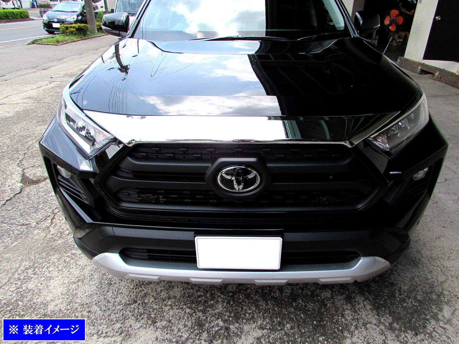 RAV4 ボンネットガーニッシュ チッピング塗装 RAV4 ボンネット