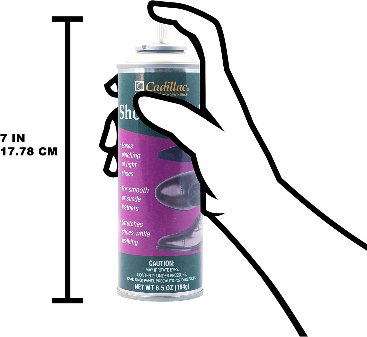 Cadillac Shoe Stretch Spray - Professional Boot & Shoe Stretcher & Softener for Women and Men | Stretch Leather, Suede, Nubuck and Other Footwear for Wide Feet - Image 4