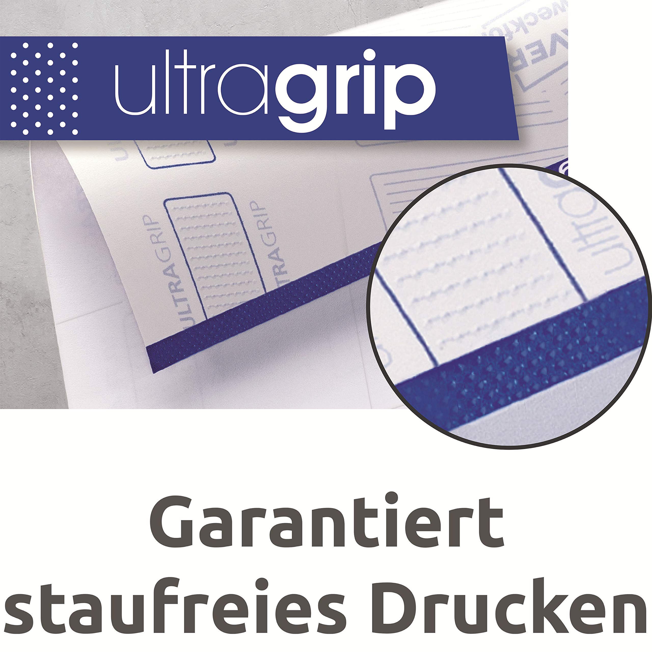 AVERY Zweckform L7173-100 Adressetiketten/Adressaufkleber (1.000 Etiketten mit ultragrip, 99,1x57mm auf A4, bedruckbar, selbstklebend, für DIN C4/C5 Briefkuverts, Papier matt) 100 Blatt, weiß