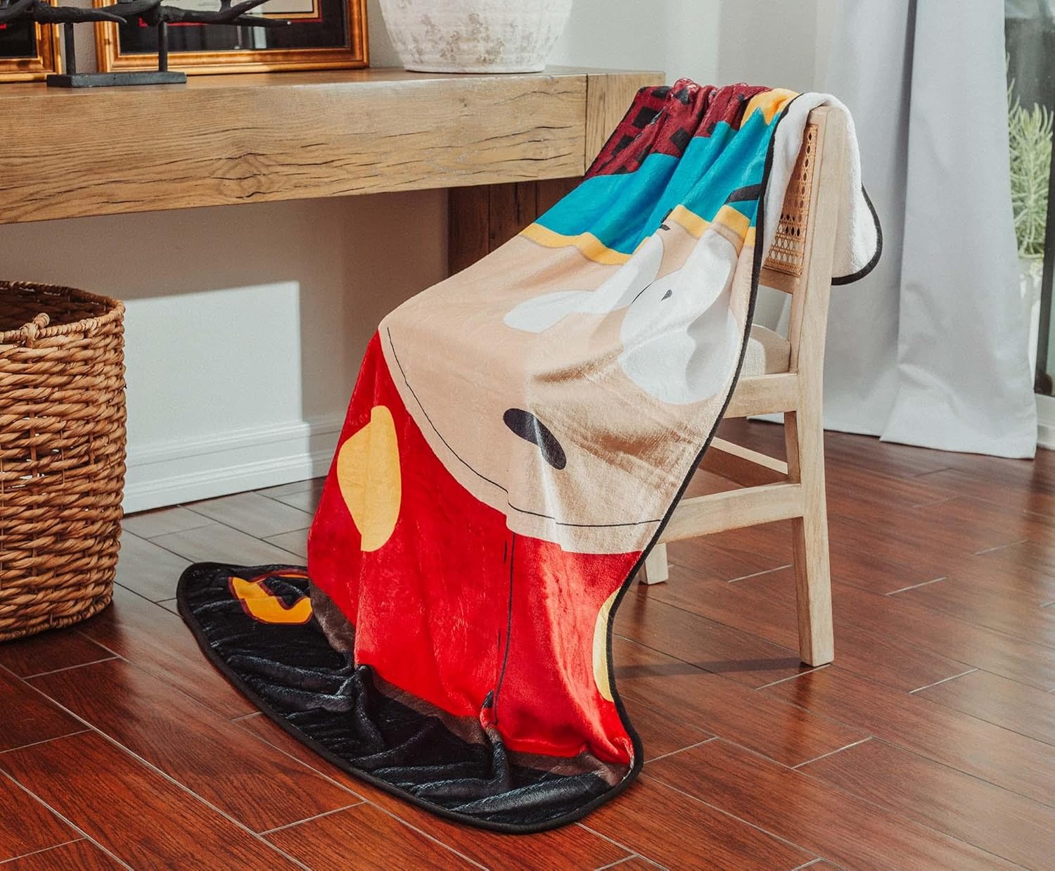 South Park Eric Cartman Fleece Throw Blanket | Soft Polyester Cover for Sofa, Bed | 45 x 60 Inches