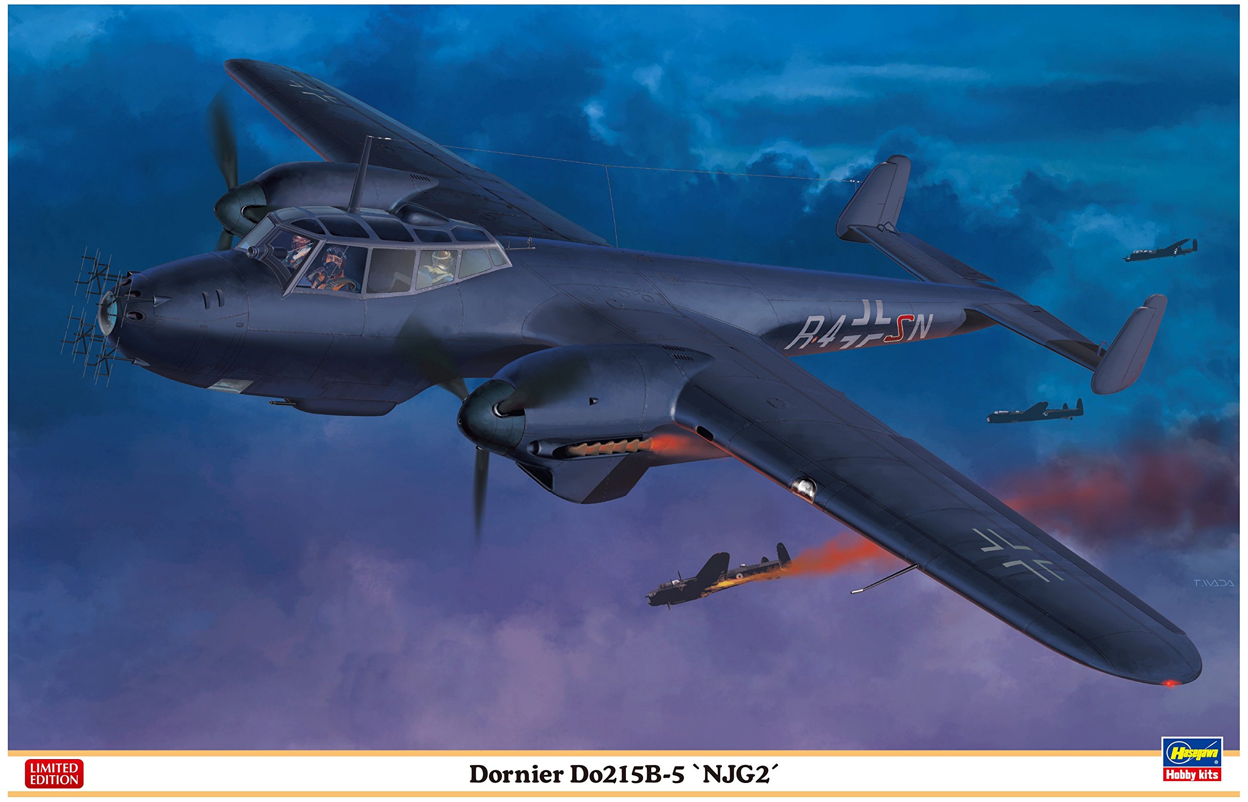 Hasegawa HJT07433 1:48 Scale Dornier Do 215B-5 NJG 2" Plastic Model