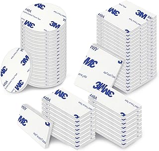 72PCS Double Sided Foam Tape, 3 Sizes Double Sided Adhesive Tape Pads, Double Sided Tape Heavy Duty Self-Adhesive Pads Replacement Mounting Tape for Picture Car Home Office Accessories