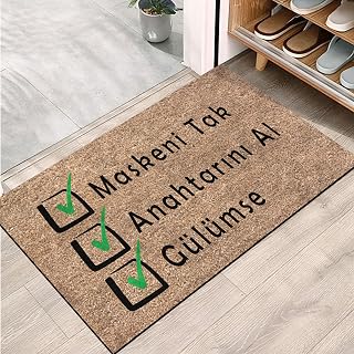 Monnhein Kapı Önü Paspası - Modern ve Şık Kapı Paspası | Ev, Ofis ve Dış Mekân Kullanımı İçin (Pozitif Başlangıç) 45x65